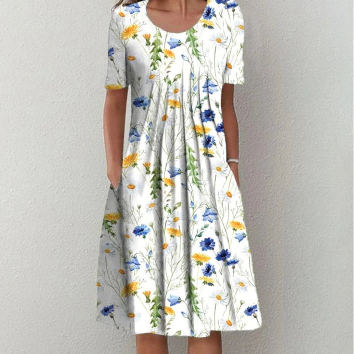 Calliope - Elegant Floral Dress