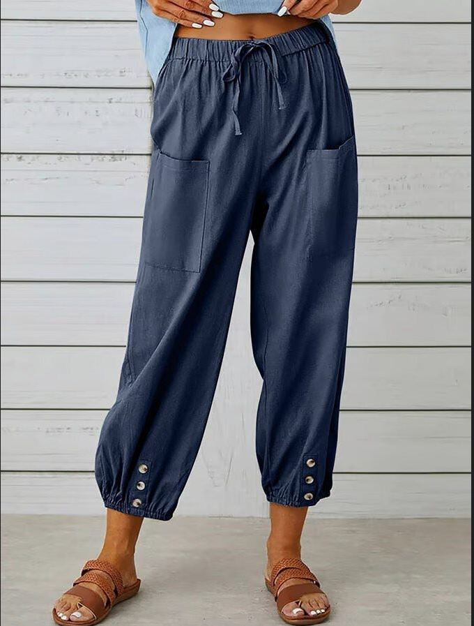 Emilia | Casual Buttoned Trousers