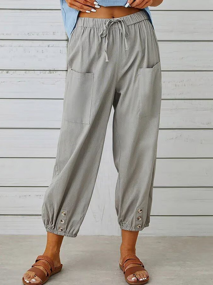 Emilia | Casual Buttoned Trousers