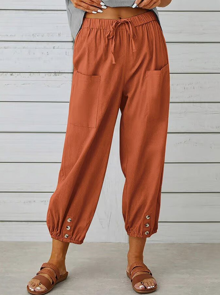 Emilia | Casual Buttoned Trousers