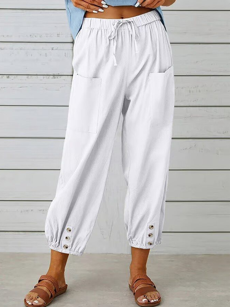 Emilia | Casual Buttoned Trousers