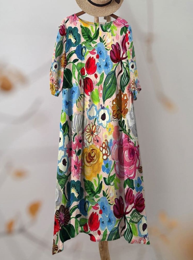 Marisol™ - Vibrant Floral Dress