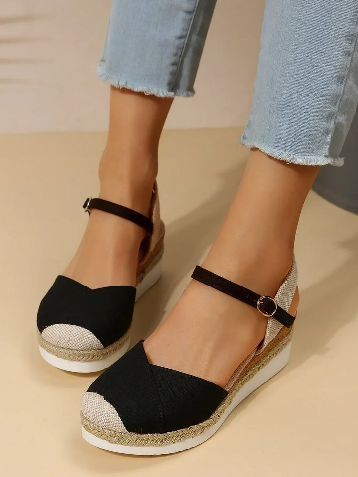 Courtney | Closed Toe Wedge Orthopedic Sandals